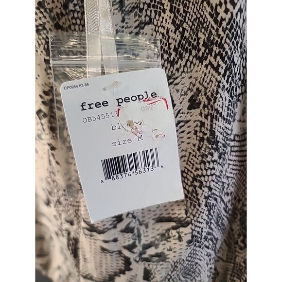 NWT Free People Medium Through The Night Snakeskin Printed Tank  High Neck - Picture 5 of 10